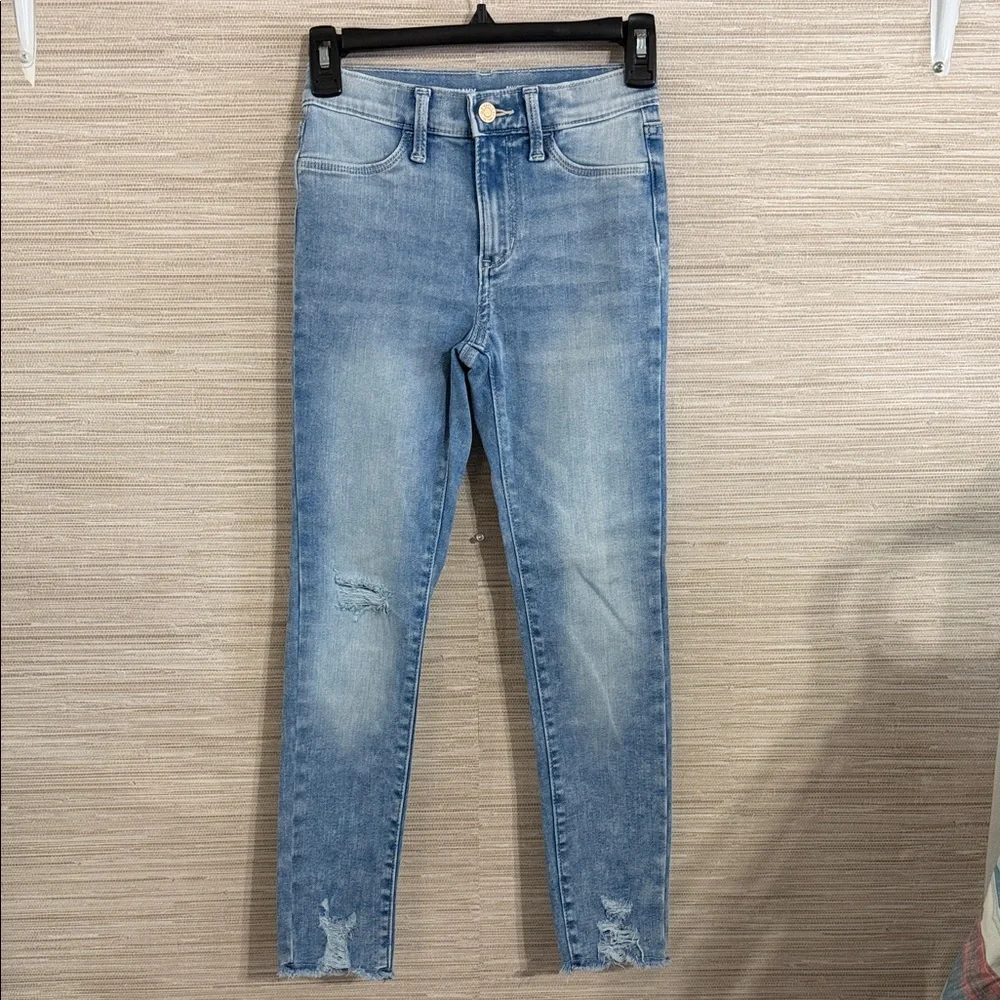 Old Navy Two-Pair Girls Blue Skinny Jeans Set Jeggings size 12